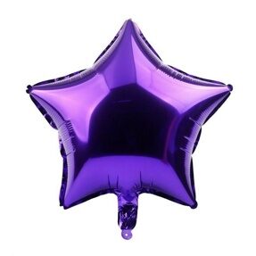Шар мини фигура Звезда Фиолетовый 4"\10 см